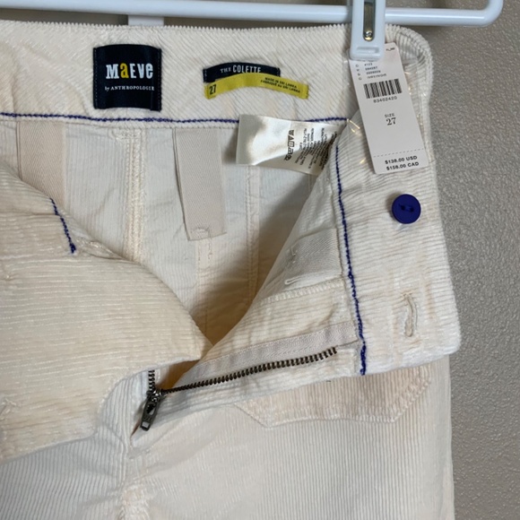 Anthropologie The Colette Cropped Wide-Leg Corduroy Pants by Maeve - Picture 7 of 16